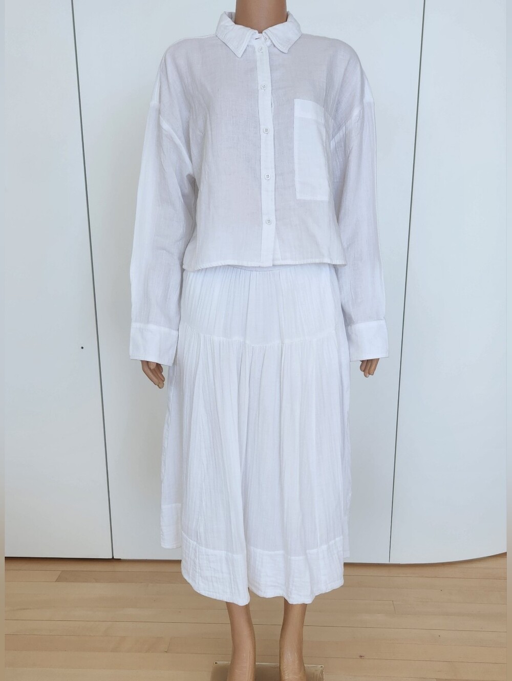 ME + EM Cotton Top And Skirt Set